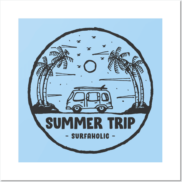 Surf Clothes | Summer Trip Wall Art by ogdsg